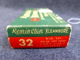 10 rounds of .32 Winchester Special RNSP ammunition in a classic Remington Express box. Box is in