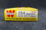 18 rounds of Winchester .284 Win 150 grain JSP ammunition