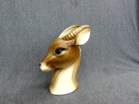 Royal Copley antelope planter. In overall good condition with a minor repair noted on ear and the