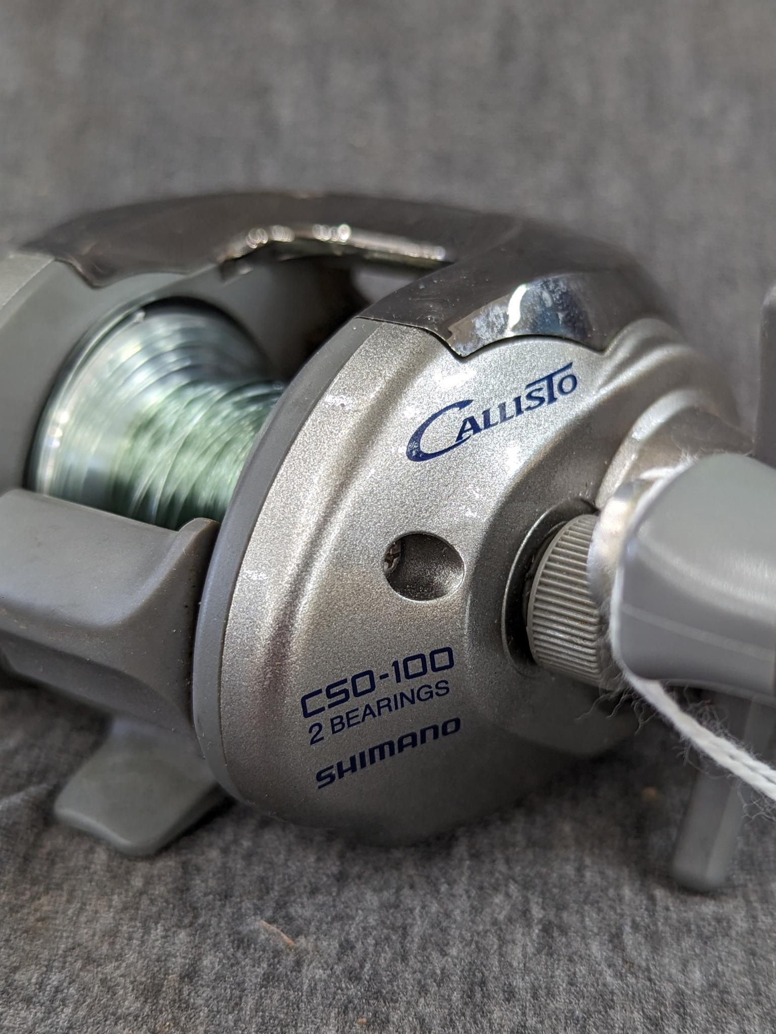Shimano Callisto CS0-100 fishing reel has 2 | Proxibid
