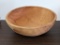 Large wooden bowl was made in Canada. Measures about 14