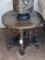 Adjustable end table with two folding sides; top measures 9-1/2