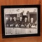 Framed photo of a bowling team from back when bowling was $.45 / lane at CenterFire Bowling Lanes.