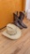 Nice pair of vintage men's Nocoma cowboy boots, size 10D and a Stetson Road Runner hat, size 7-1/8