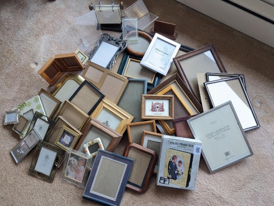 Very nice selection of picture frames measuring 8 X 10 and smaller.