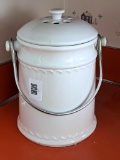 Countertop ceramic compost container; measures 8
