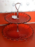 Ceramic tiered serving stand is 10
