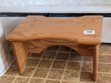 Wooden step stool is 8-1/2