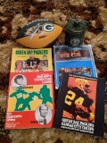 Green Bay Packers Hutch brand football, 1974 Yearbook, 1977 On Opposite Sides, others, plus a