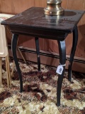 Neat little painted antique table stands 29