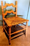 Wooden chair, stands 32