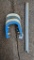 Set of professional American horse shoes, stakes, ready for summer barbecue party.