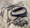Horse collar, bridle with blinders, and a few straps up to around 110