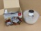 Paderno spiral vegetable slicer and a nice salad spinner. Both appear complete and in good