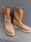 Georgia brand oil resistant Ultra-Sole safety toe boots almost remind me of roper style cowboy