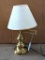 Nice brass desk lamp; measures 16
