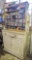 Really cool antique chipped paint hutch has been used in the garage, but will clean up nice. One