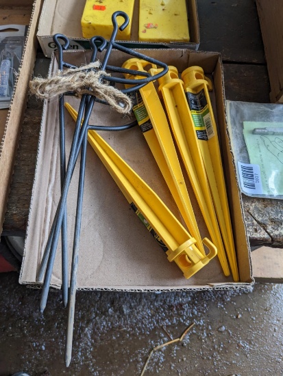 Four 10" long Tuff Spikes, and four others