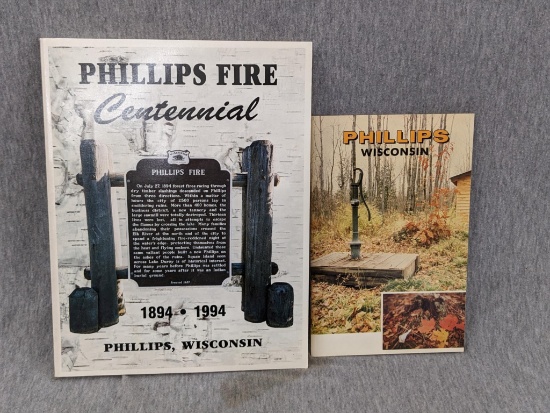 Local History. Phillips Fire Centennial book commemorates Phillips, Wis history from 1894 - 1994.