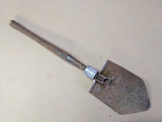 US Military folding shovel is 28" when opened.