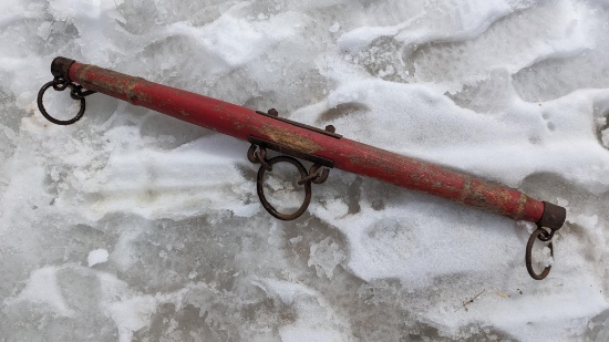42" long single tree has great character with a hand forged 5" hoop.