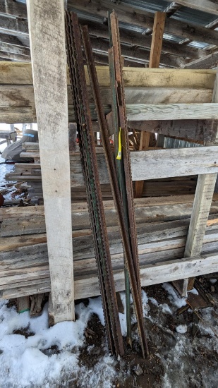 Eight 6-1/2' fence posts.