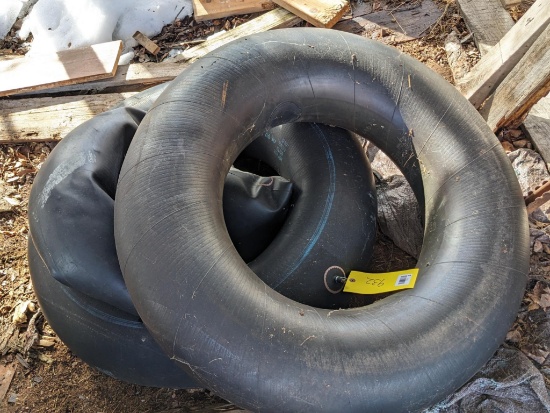 Swimming or snow inner tubes up to 3-1/2' across have had valve stems moved to the outside so you're