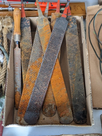 7 Simmonds, Bellota and other farrier rasps up to 17" long.