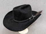 Nice felt cowboy hat by Beaver Hats was sold through Wild Bill's of Vail, CO. USA custom-made had is