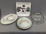 Heather pattern Noritake Ivory China, hand painted Nippon china footed bowl, Royal Worcester fine