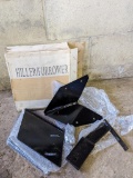 Hiller or furrower attachment looks new in package with instructions. The box has been opened, so