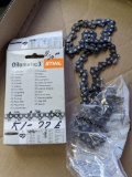 Chain saw chain in Stihl OIlomatic 3 box appears new. Box is hand marked K1-77E and chain measures