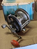 Heavy Duty J.C. Higgins Model 311.3137 fishing reel is about 5
