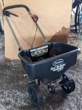 Scotts broadcast spreader with EdgeGuard and a 22