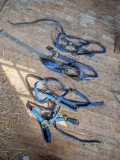 Upstairs, bring help. Stockmen's, Chupp's, and other halters for draft horses and smaller.