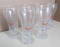Six Hamm's beer glasses are each 5-1/2