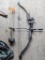 Hoyt Pro Vantage Tracer compound bow with a folding Cobra weight, a 30
