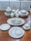 Wedgwood Belle Fleur pattern English fine bone china service for 12, plus two extra cups and