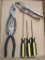 Craftsman, Vise-Grip, and other pliers and Stanley screwdrivers.