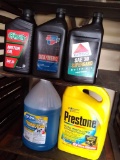 No shipping. Fulls and partials of motor oil, ATF, antifreeze, windshield washer fluid.