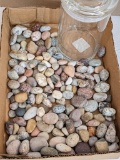 Beautiful rocks may be from Lake Superior includes a covered jar that measures 6