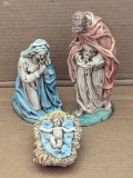 Nativity set by Atlantic Mold includes Mary, Joseph and Baby Jesus. Joseph stands 10