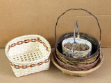 Nice collection of wicker baskets up to 15