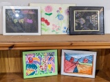5 framed pieces up to 12
