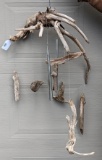 Awesome drift wood windchimes or hanging decoration. Measures approx 32