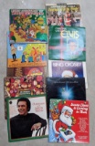 Christmas records incl Elvis, Christmas with the Chipmunks, Bing Crosby, Barbra Streisand, The