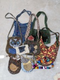 Unique assortment of purses incl a fun owl purse. Brands incl Ixchel, Katmndu Trading Co., more.