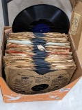 78 RPM records, stack measures 7-1/4