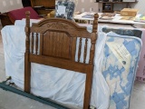 Twin size headboard and bed frame with Spring Air Back Supporter Sleep Fitness long twin size