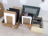 Three boxes of picture frames up to 13